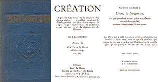 Dates et eschatologie des Témoins de la Watchtower et du Collège central La_creation_1927
